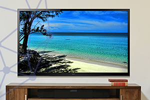 Flat screen installation